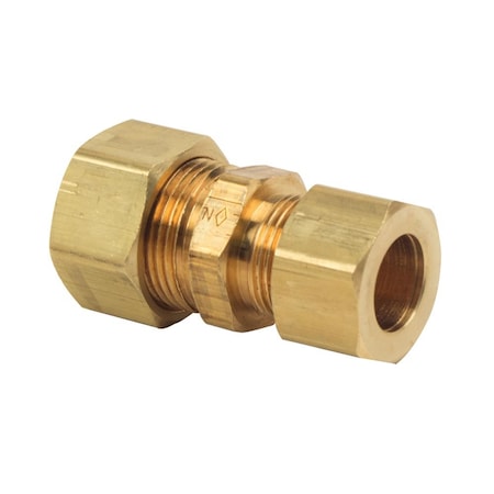 Thrifco Plumbing No. 62R 5/8 Inch x 1/2 Inch Lead-Free Brass Compression Coupling 4401066